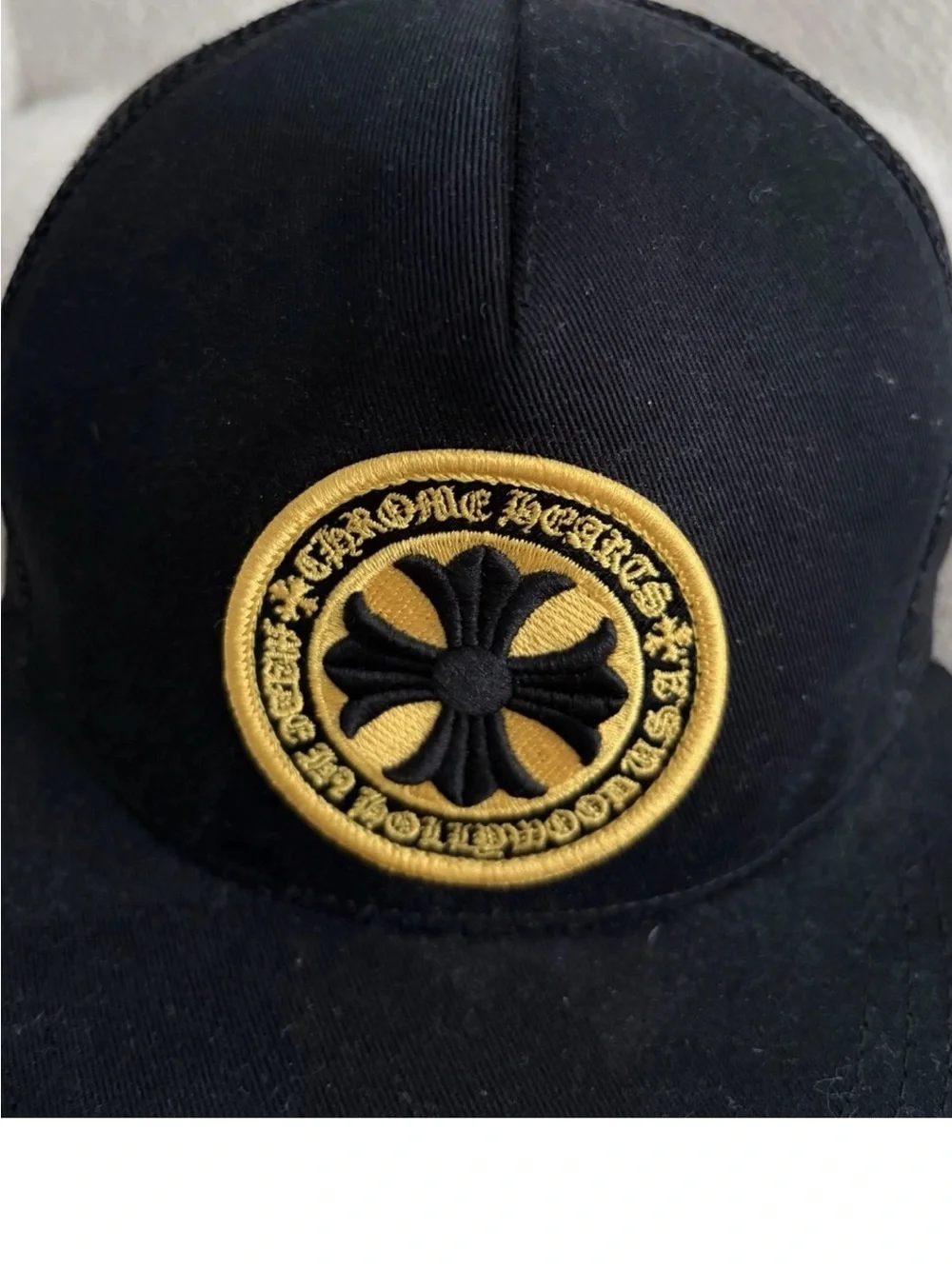Chrome Hearts - Men’s Made In Hollywood Cross Patch Trucker Cap, Black